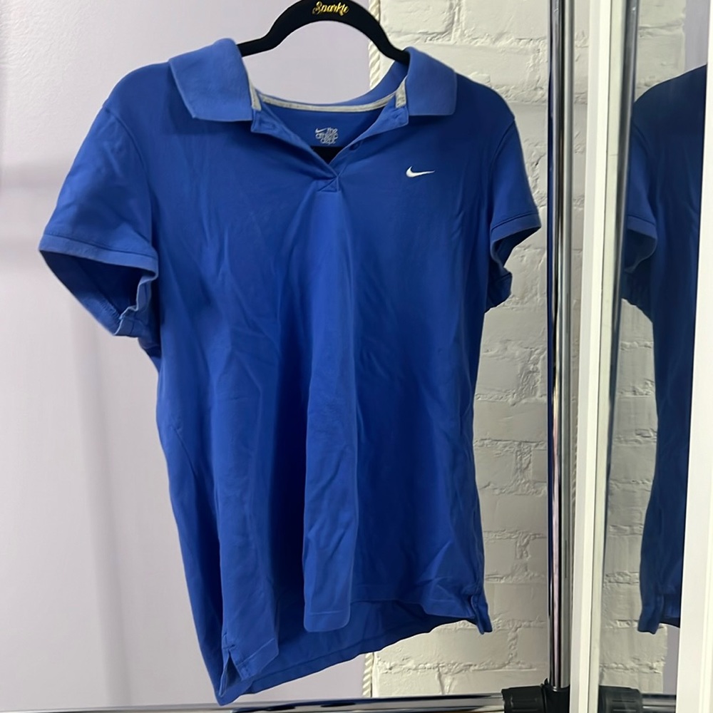 Nike blue polo